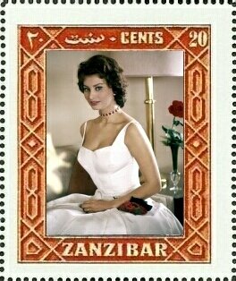 Stamp, Sophia Loren (Sofia Villani Scicolone), Cinderellas,  , Actors, Famous People, Photographs, Women