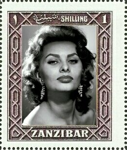 Stamp, Sophia Loren (Sofia Villani Scicolone), Cinderellas,  , Actors, Famous People, Photographs, Women