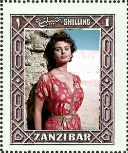 Stamp, Sophia Loren (Sofia Villani Scicolone), Cinderellas,  , Actors, Famous People, Photographs, Women