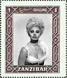 Stamp, Sophia Loren (Sofia Villani Scicolone), Cinderellas,  , Actors, Famous People, Photographs, Women
