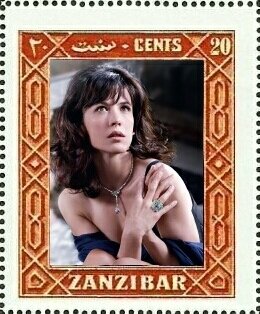 Stamp, Sophie Danièle Sylvie Marceau, Cinderellas,  , Actors, Famous People, Photographs, Women
