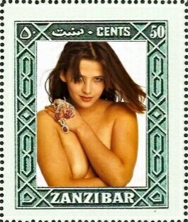 Stamp, Sophie Danièle Sylvie Marceau, Cinderellas,  , Actors, Famous People, Photographs, Women
