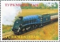 Stamp, Trains of the world, Cinderellas,  , Locomotives, Railways, Steam Traction