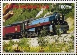 Stamp, Trains of the world, Cinderellas,  , Locomotives, Railways, Steam Traction
