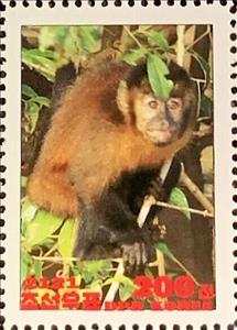 Stamp, Tufted capuchin, Cinderellas,  , Animals (Fauna), Monkeys
