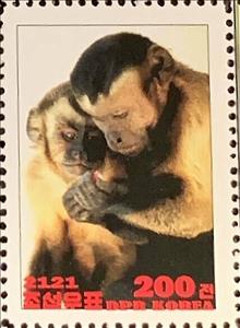 Stamp, Tufted capuchin, Cinderellas,  , Animals (Fauna), Monkeys