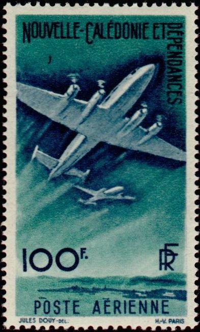 Aircraft flying over the islands