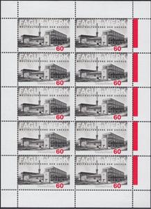 Mini Sheet, Fagus Factory, Germany, Federal Republic,  , Buildings, Factories, UNESCO World Heritage Sites