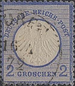 Stamp, Eagle, small shield, German Realm,  