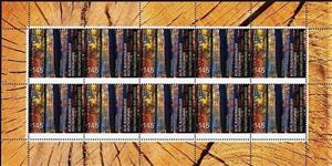 Mini Sheet, Germany's old beech forests, Germany, Federal Republic,  , Forests, Trees, UNESCO World Heritage Sites