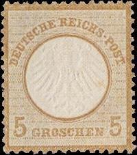 Stamp, Eagle, small shield, German Realm,  