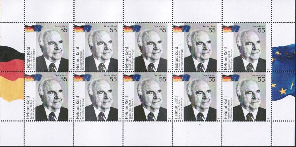 Helmut Kohl, German Chancellor, Honourary Citizen of Europa