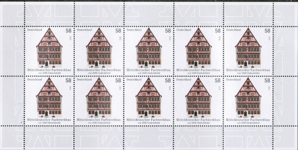 Middel German half-timbered building in Dinkelsbühl