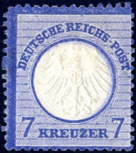 Stamp, Eagle, small shield, German Realm,  