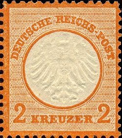 Stamp, Eagle, small shield, German Realm,  