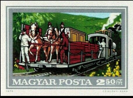 Freight train, 1874 - Horse (Equus ferus caballus)