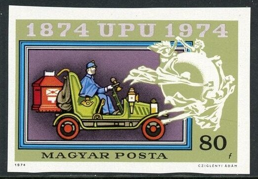 Old mail automobile