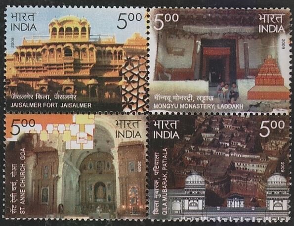 Heritage Monuments Preservation Block of 4