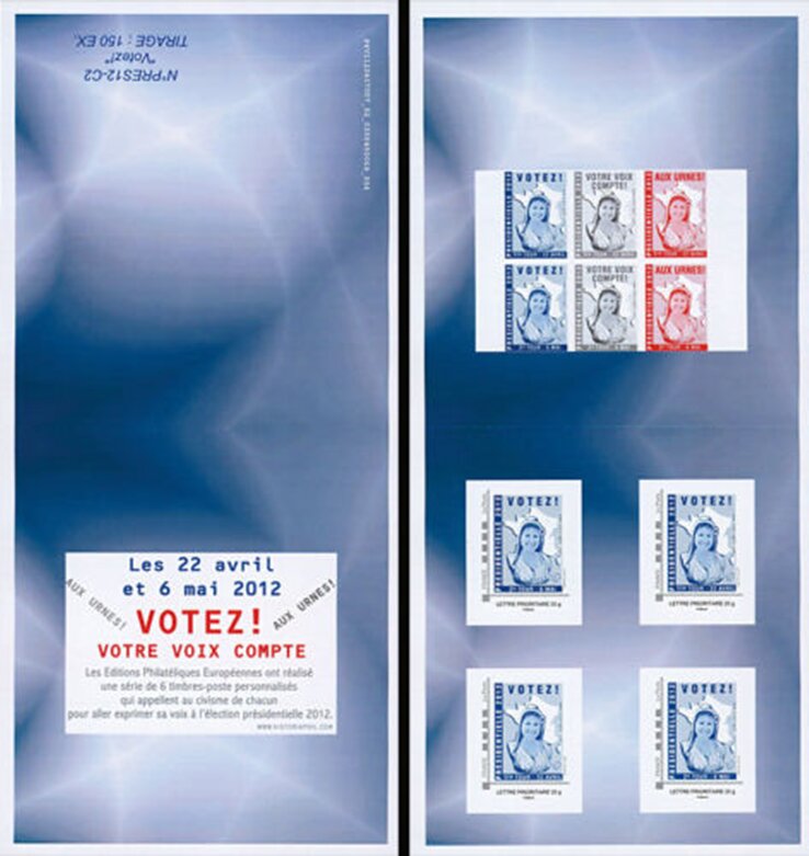 Blue Marianne Presidential Election 2012 Your Vote Counts