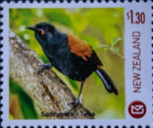 Stamp, Saddleback Pers. stamp, Personalized and Private Mail Stamps,  , Animals (Fauna), Birds