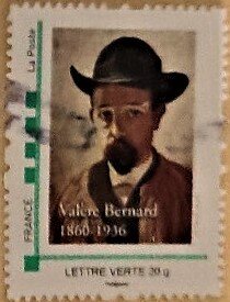 Stamp, Valere Bernard 1860-1936, Personalized and Private Mail Stamps,  , Authors, Famous People, Painters