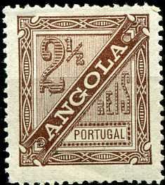 Stamp, Numeral, Angola,  