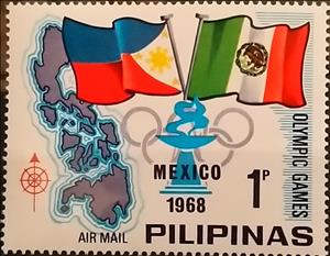 Stamp, Philippines Maps, Philippines,  , Olympic Games