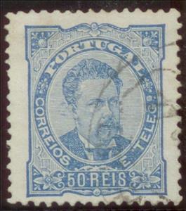 Stamp, King Luis I, Portugal,  , Famous People, Heads of State, Kings, Men, Royalty