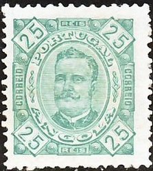 Stamp, King Carlos I., Angola,  