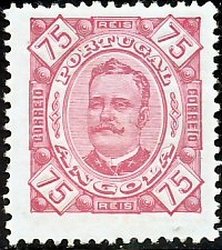 Stamp, King Carlos I., Angola,  