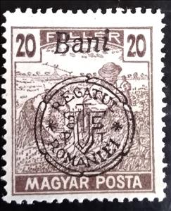 Stamp, Reaper, Romania - Oradea (Nagyvarad) 1919,  , Agriculture
