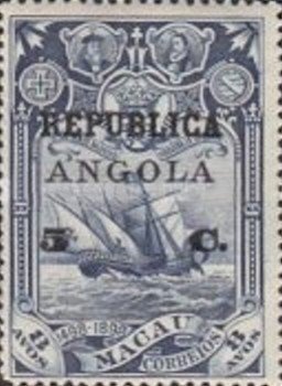 Stamp, Flagship Sao Gabriel, Angola,  