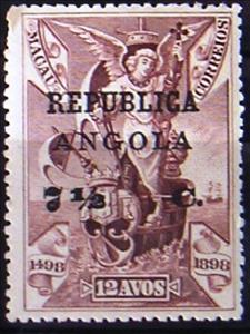 Stamp, Archangel Raphael - Patron of the fleet, Angola,  