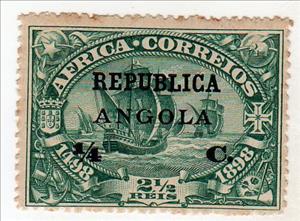 Stamp, Fleet of Vasco da Gama on the run, Angola,  