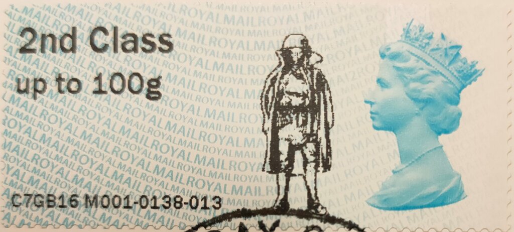 Machin MA15 - Statue Overprint