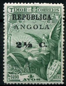 Stamp, Archangel Gabriel and Ship, Angola,  