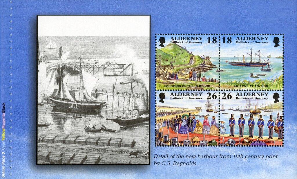 Detail of the new harbour from 19th century