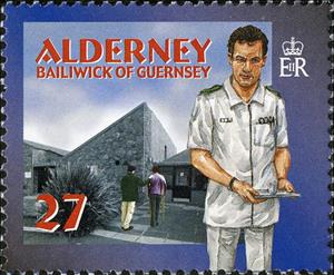 Stamp, Nurse at Mignot Memorial Hospital (B), Alderney,  , Healthcare