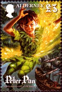 Stamp, Peter Pan, Alderney,  