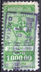 Stamp, General Manuel Luís Osório, Brazil,  , Animals (Fauna), Famous People, Generals, Horses, Military Officers, Politicians