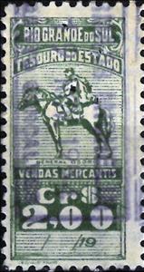 Stamp, General Manuel Luís Osório, Brazil,  , Animals (Fauna), Famous People, Generals, Horses, Military Officers, Politicians