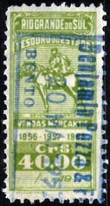 Stamp, General Manuel Luís Osório, Brazil,  , Animals (Fauna), Famous People, Generals, Horses, Military Officers, Politicians
