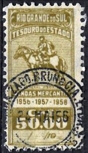 Stamp, General Manuel Luís Osório, Brazil,  , Animals (Fauna), Famous People, Generals, Horses, Military Officers, Politicians