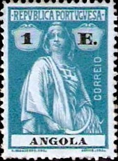 Stamp, Ceres, Angola,  , Mythology, Tools, Crops, Gods and goddesses