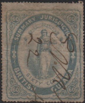 Stamp, Summary Jurisdiction, British Guiana,  