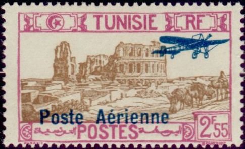 Stamp, Amphitheatre of El Jem, Tunisia,  , Camels, Ruins