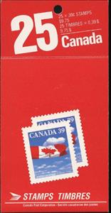 Booklet, Canadian Flag over Clouds, Canada,  , Clouds, Flags