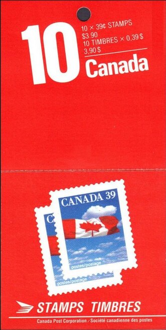 Canadian Flag over Clouds