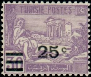 Stamp 1921-26 overloaded