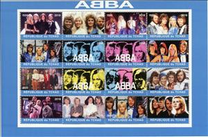 Mini Sheet, Abba, Cinderellas,  , Famous People, Musicians, Singers